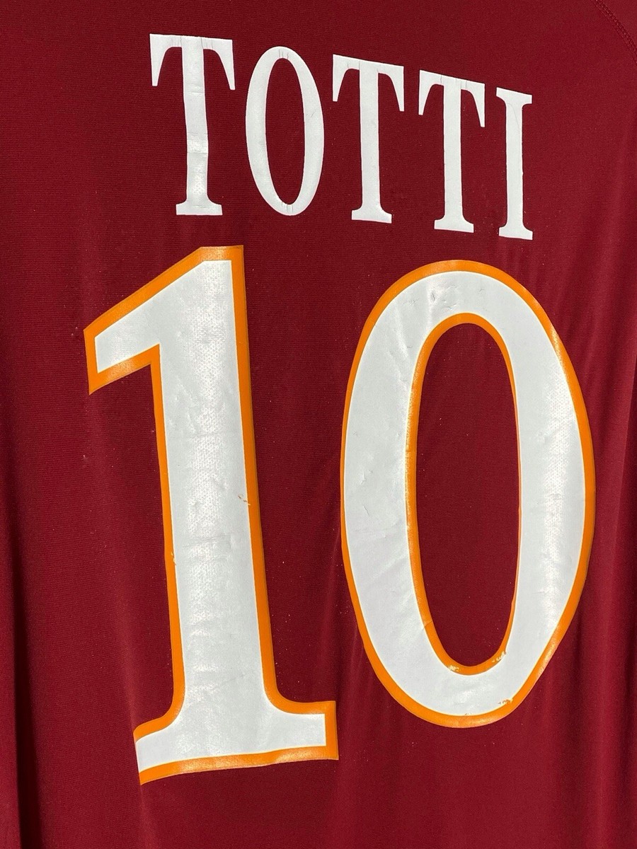 Kappa AS Roma #10 Totti 2009 2010 Longsleeve Football Shirt