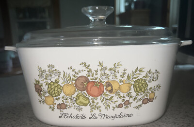 Corning Ware Spice of Life L'Echalote La Majolaine A-3-B 3Qt. Casserole with Lid