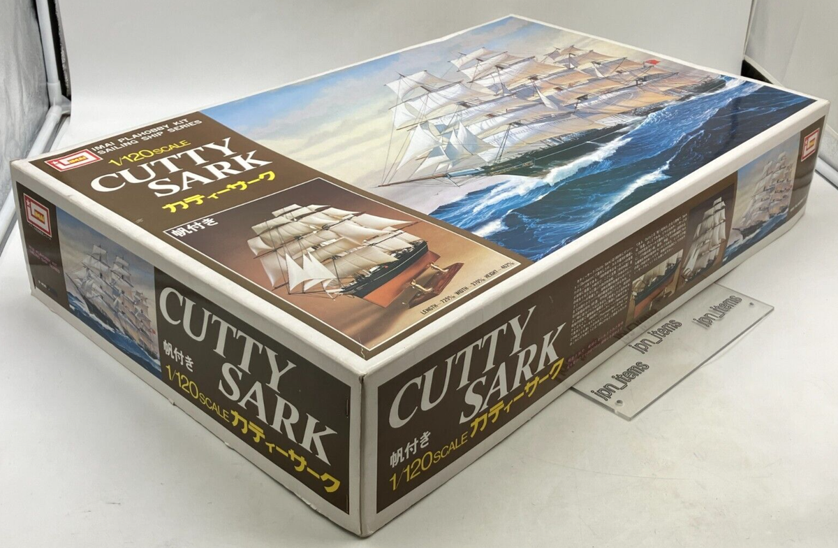 Imai 1/120 Cutty Sark Sailing Ship Vintage Plastic Model Kit