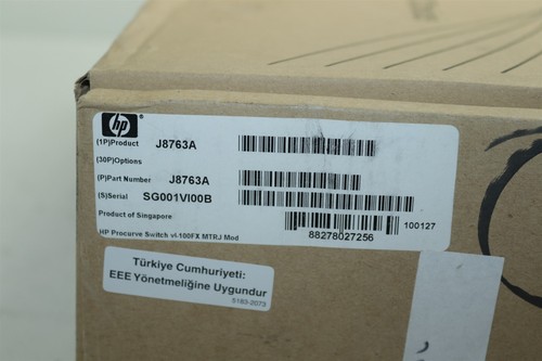 New Hp J8763A J8763-60001 12-Port 100FX MTRJ VL Module - Bild 3 von 9