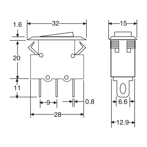 5 PACK - 15A 250V Switch Circuit Breaker - Picture 2 of 2