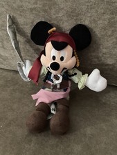 Disney Mickey Mouse Jack Sparrow Pirates of the Caribbean Disney Parks Plush 12