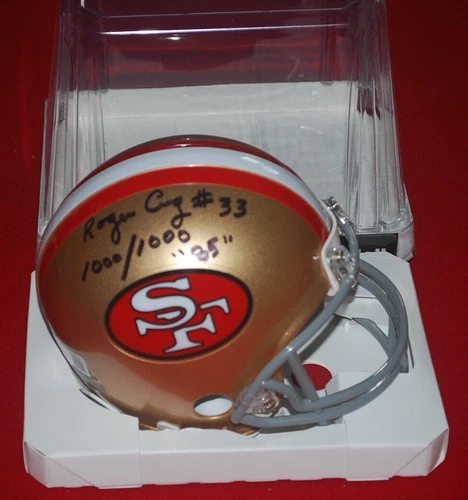 ROGER CRAIG San Francisco 49ers Signed THROW BACK Mini Helmet Beckett 1W574017