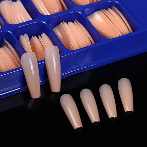 100pcs False Nail Tips Matte Full Cover Long Women Fake Nails Art Manicure - Picture 14 of 44