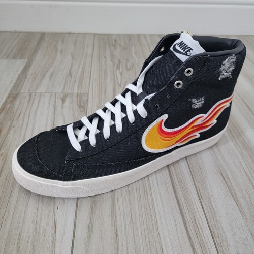 Nike Blazer Mid '77 'Cleveland Rocks' Black White DQ7635-001 Size 13 | eBay