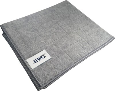 HWG  Auto-Trockentuch - Mikrofaser mit Nanosilber Technologie - Grau - 65x50 cm