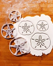 Set of 3 Sand Dollar Cookie Cutters - nautical shell beach party ocean mermaid