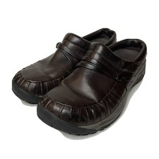Merrell Encore Womens Slip On Slide Mules Brown Leather US 10
