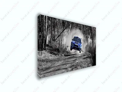 Subaru World Rally Car Poster Canvas Print Art Home Decor Wall Art