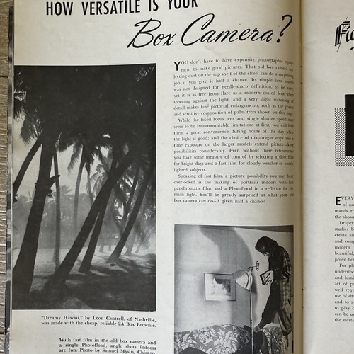 January 1950 Magazine ART PHOTOGRAPHY SPECIAL FIGURE SALON section - Picture 7 of 10