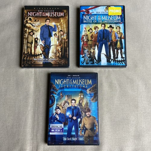 Night At The Museum / Battle Smithsonian / Secret Tomb (DVD NEW 3-Film) 1 2 3 + - Picture 1 of 14
