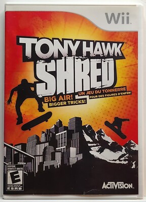 Tony Hawk: Shred (Nintendo Wii, 2010) Tested Works Manual CIB FREE SHIPPING 