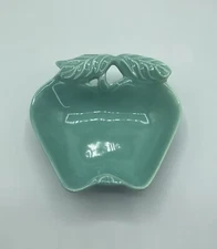 Vintage Dish Hoenig Of California Aqua Apple