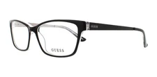 GUESS GU2538 Black 003 Plastic Optical Eyeglasses Frame 55-15-135 GU 2538 RX AB