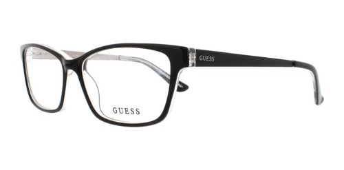 GUESS GU2538 Black 003 Plastic Optical Eyeglasses Frame 53-15-135 GU 2538 RX AB