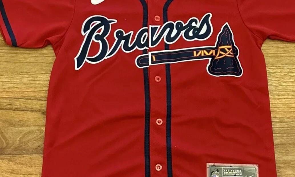 No13 Ronald Acuna Jr. Cream Alternate Women's Stitched Jersey