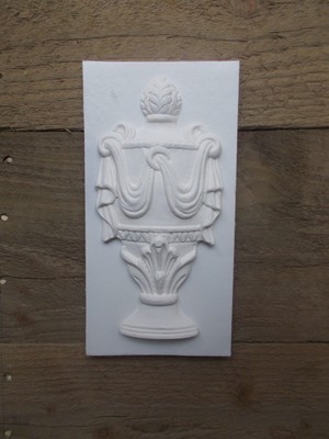 Ornate French Urn Decorative Furniture Or Fireplace Resin Tile