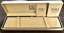 ESQ Swiss WATCH BOX CASE WITH MANUAL