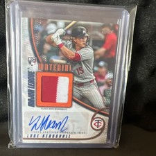 MMAU-LK Topps 2025 Update Luke Keaschall Patch Auto /25 Major League Material