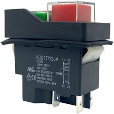 Push Button Solenoid Switch 4-Pin 16A 120V 1-Pack KJD17 KJD16 Bosch Makita