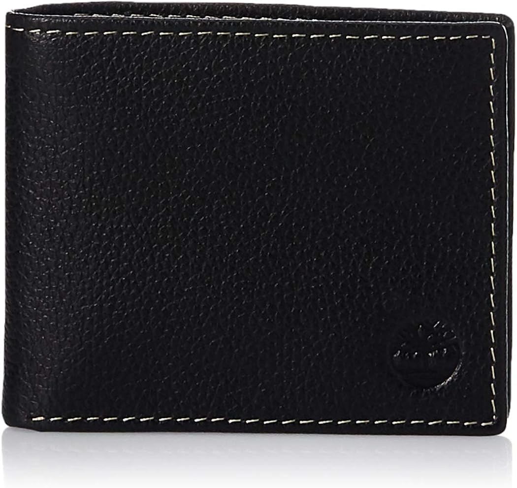 Мужской кожаный бумажник Timberland с прикрепленным откидным карманом BLK 4590₽