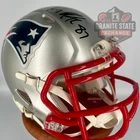 Rob Gronkowski Signed Patriots Speed Mini Helmet, Beckett COA, Super Bowl Champ