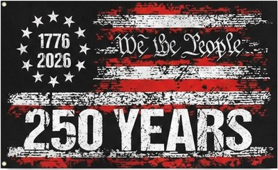 250 Years America Flag, 3X5 Ft, USA 250Th Anniversary Patriotic Design,1776-2026