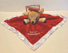 Clarice Rudolph Reindeer Santa's Little Helper Security Blanket Lovey -READ