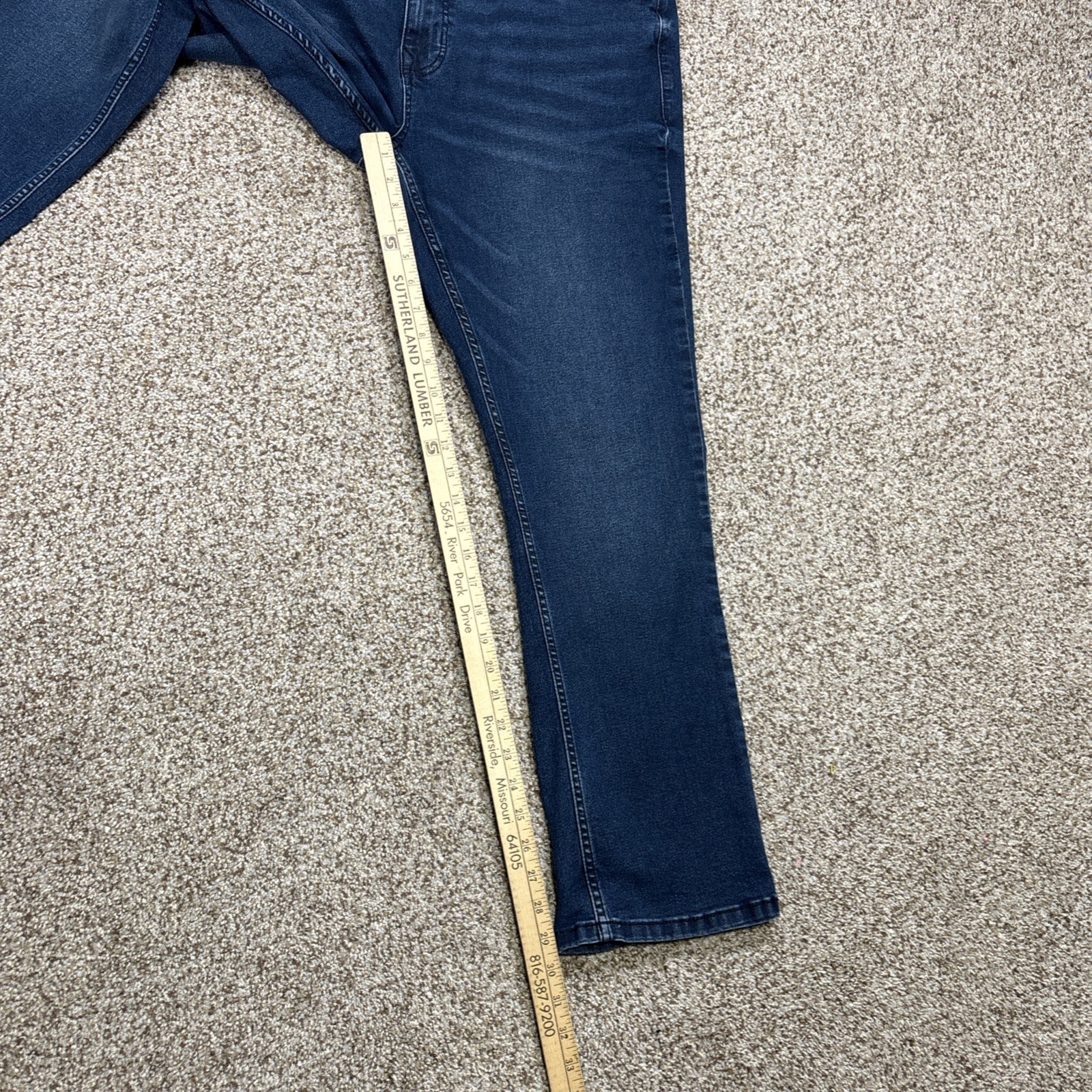 The Perfect Jean NYC Slim Fit Dark Denim Blue Mens 40x30 (39x29.5) - View 8