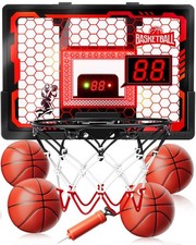 Indoor Basketball Hoop Pro for Kids, Over The Door Basketball Hoop Indoor...