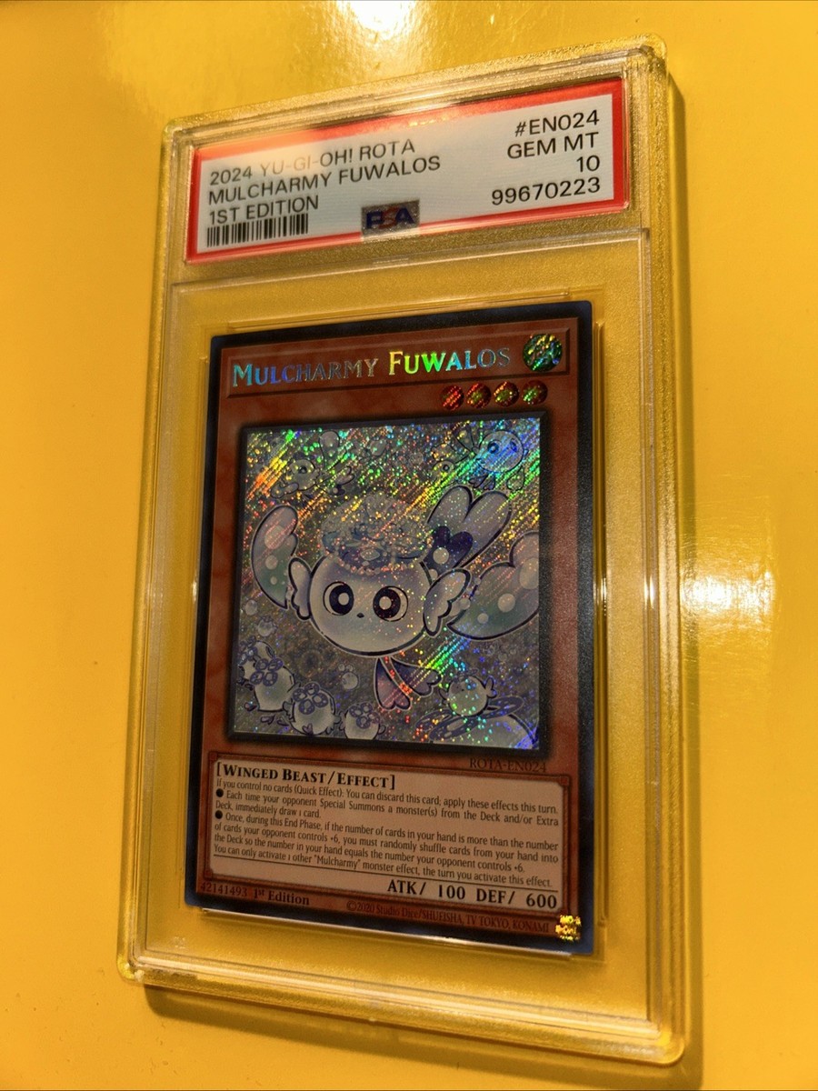 Mulcharmy Fuwalos 1st Edition シークレット YuGiOh MULCHARMY FUWALOS #ROTA-EN024 🔥PSA 10 GEM🔥 1st