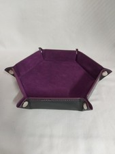D&D Dungeons And Dragons - Hexagonal Dice Mat - Black & Purple- Good Condition