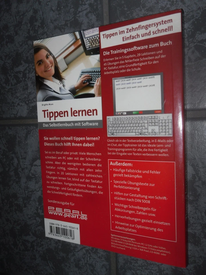 Tipptrainer 3D Software mit Selbstlernbuch Tippen lernen 🔴 Neuwertig ⚡-VERSAND - Bild 3 von 3