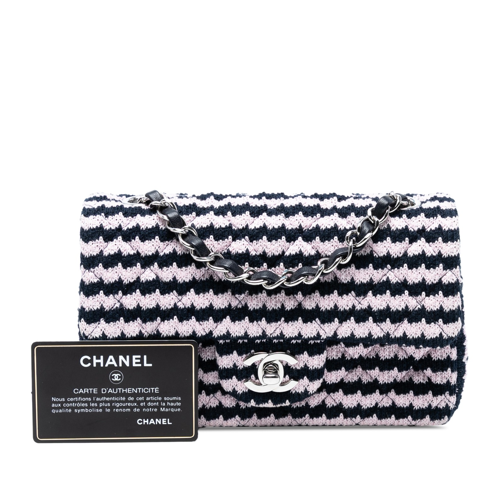 Authenticated Chanel Mini Rectangular Classic Twe… - image 8