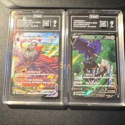 Pokemon TCG Corviknight VMAX TG19 & V TG 18 TAG 9