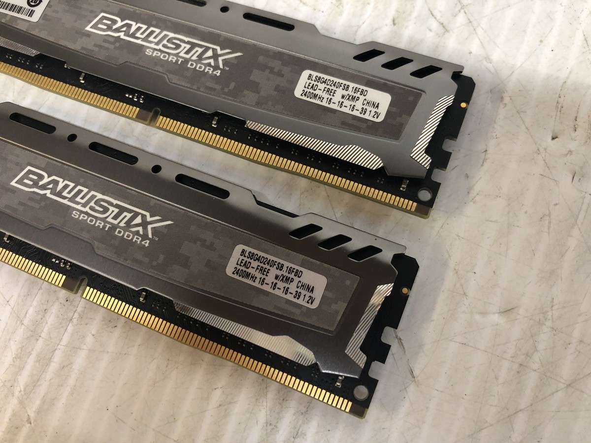 Ballistix Sport DDR4 メモリ16GB Crucial Ballistix Sport DDR4 16GB (2x8GB) 2400MHz DIMM Desktop RAM