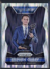 2015-16 Panini Prizm Stephen Curry Warriors MVP Trophy Flash Silver #400