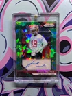 2018 PANINI PRIZM #RA-FW FRED WARNER GREEN CRACKED ICE ROOKIE AUTO 69/75 (DPIL)