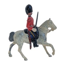 BRITAINS VINTAGE LEAD FIGURE - ROYAL SCOTS GREYS SOLDIER  HORSE SET 1-11-1902