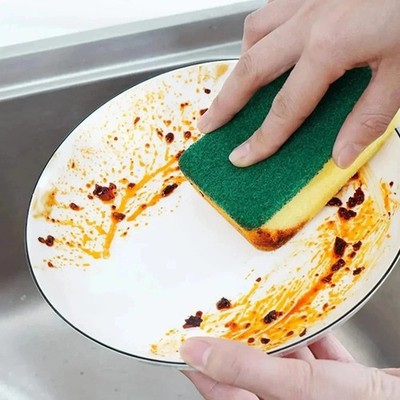 SOL 30-pack Finger-Handle Scrubbers, Durable, Scratch-Resistant Kitchen Sponges