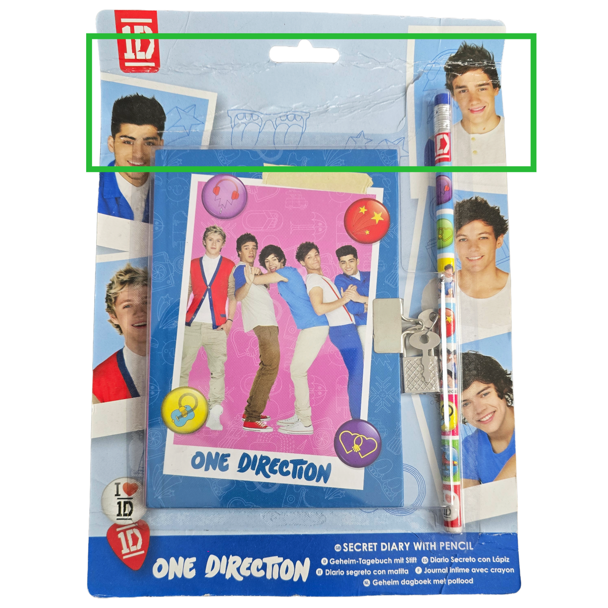 One Direction SUPER FAN Back To School Sets - Pencil Case, Diary