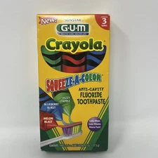 Crayola Squeeze-A-Color Toothpaste 2010s Crayola EXPIRED Collectible Unused
