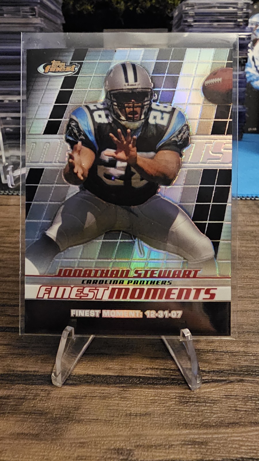 Jonathan Stewart Finest Moments #FMJS Black Refractor