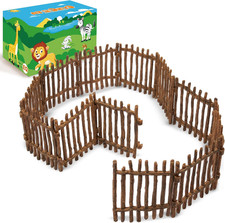 Toy Farm Fence Panels Corral Fencing Set Barn Paddock Horse Stable Playset