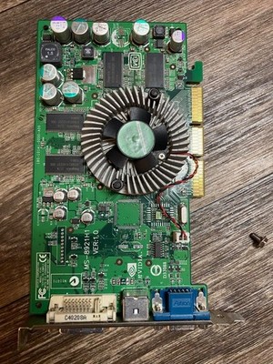 NVIDIA GeForce FX 5600 128MB VGA DVI Retro Graphics Video Card Used