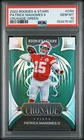 2022 Panini Rookies & Stars Crusade Patrick Mahomes II #CR-4 Green Prizm /5