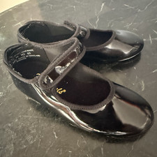Theatricals girls Black Mary Jane Strap Tap Dance Shoes T90050C