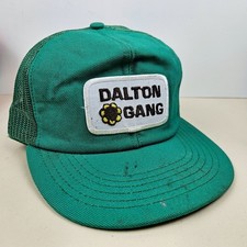 Vintage USA MADE Dalton Gang Farm Patch Trucker Hat Snapback Cap