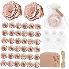 Set of Rose Compact Mirrors Bulk Quinceanera Wedding Party Favors Including 50