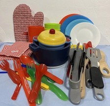 Assorted Mix And Match Lot Of Kids Kitchen Dishes And Utensils Pretend Play